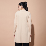 Women Ribbed Open Front Longline Shrug